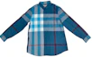 Order Burberry Colorblock Check Long Sleeve Casual Shirt Multicolor 39764771