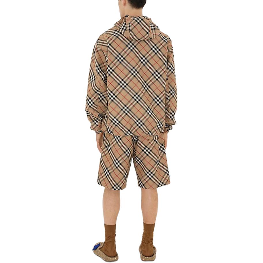 Purchase Burberry 拼接格紋休閒短褲 米色 80872241