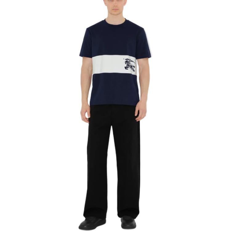 Burberry  Colorblock Crewneck Slim Fit T-Shirt Blue 80959351 圖 3
