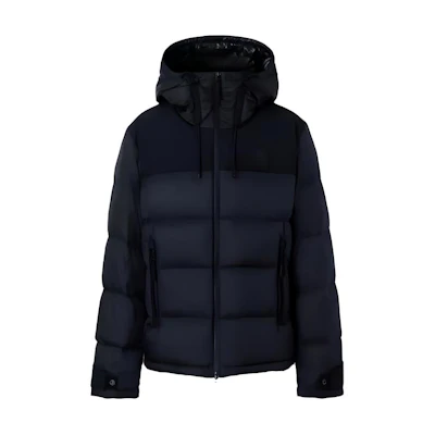 Burberry Colorblock Logo Hooded Down Jacket 80616601
