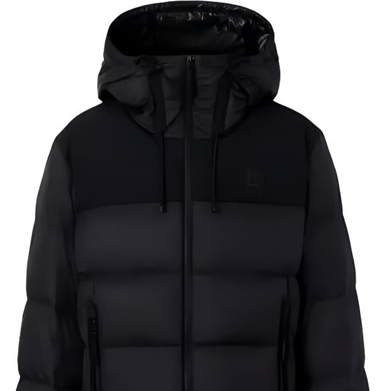 Details for バーバリー カラーブロック ロゴ フード付き ダウンジャケット 80616601