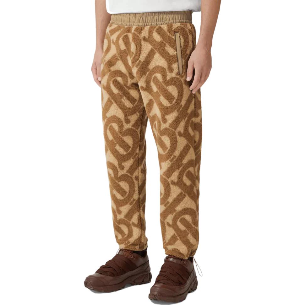 Purchase Burberry Celana Kasual Khaki Logo Print Colorblock Pinggang Elastis. 80583881