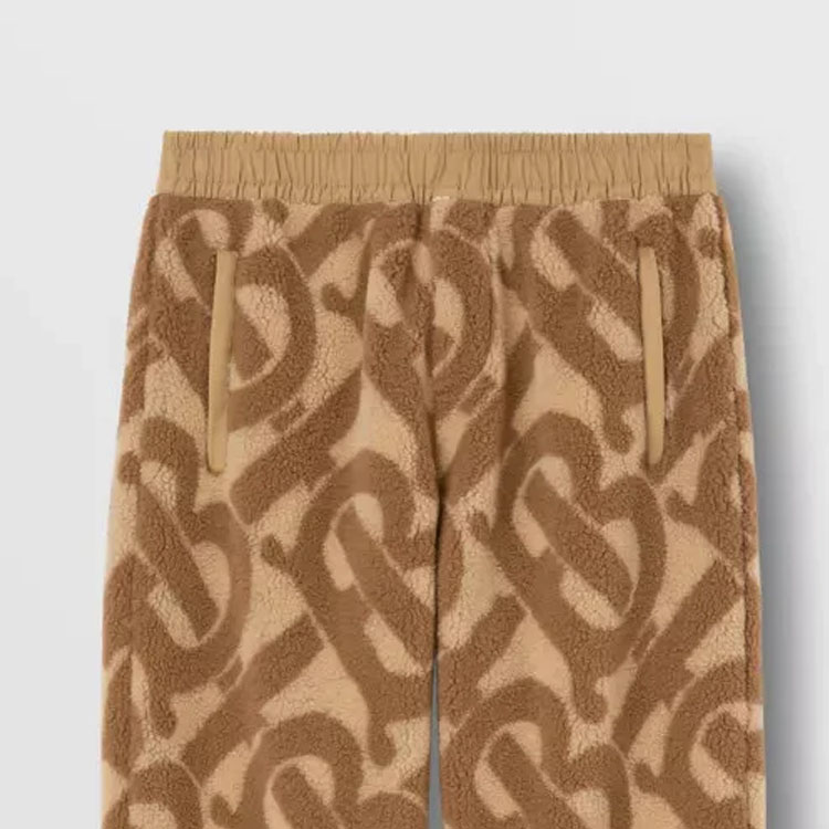 Sizing Burberry Celana Kasual Khaki Logo Print Colorblock Pinggang Elastis. 80583881