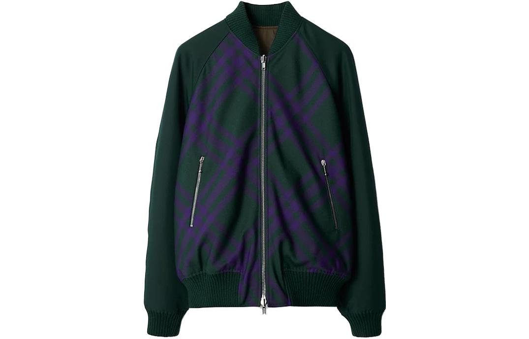 Order 博柏利拼色印花双面拉链夹克 多色 80788991