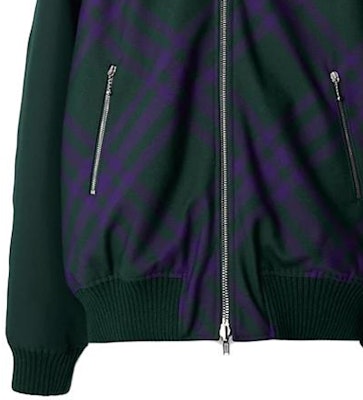 博柏利拼色印花双面拉链夹克 多色 80788991 Details for 博柏利拼色印花双面拉链夹克 多色 80788991