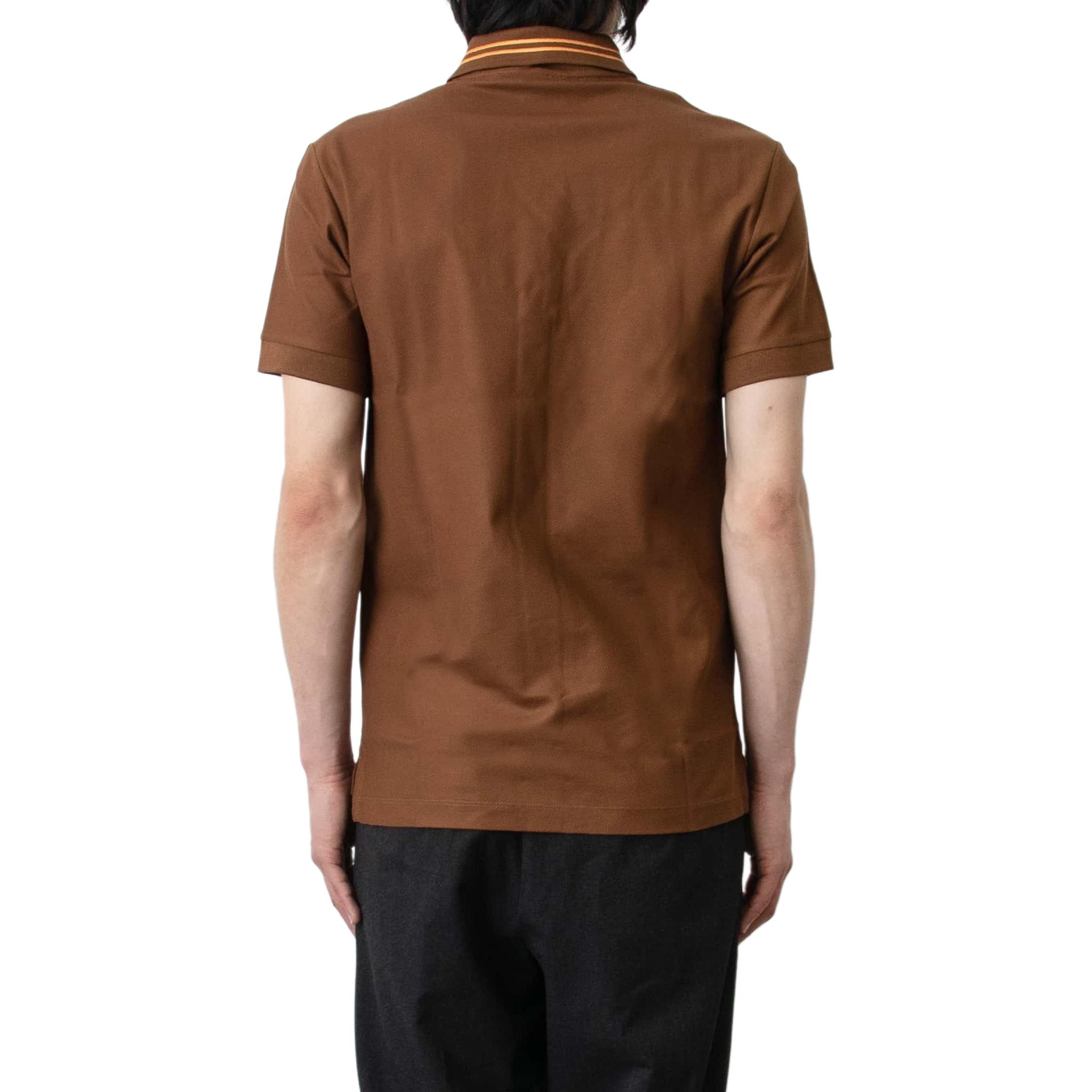 Burberry  Colorblock Striped Casual Polo Shirt Brown 80707761 圖 5