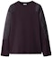 Order Burberry Contrast Crewneck Pullover Sweatshirt - Berry Color. 80775301