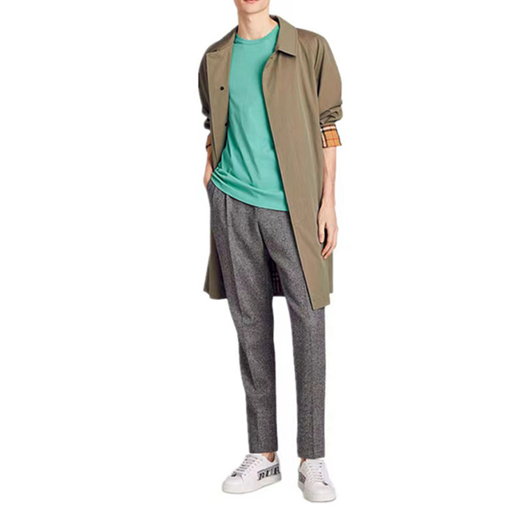 Burberry  Cotton Crewneck Straight-Cut T-Shirt Light Green 40618211 圖 5