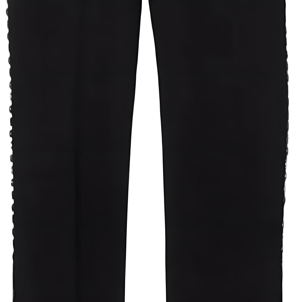 Sizing 博柏利水晶装饰休闲裤黑色SS23晚装系列 80641031