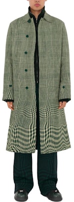 Burberry Jaket Zip Houndstooth Lengkung Hijau Ivy. 80811521 Shop Burberry Jaket Zip Houndstooth Lengkung Hijau Ivy. 80811521