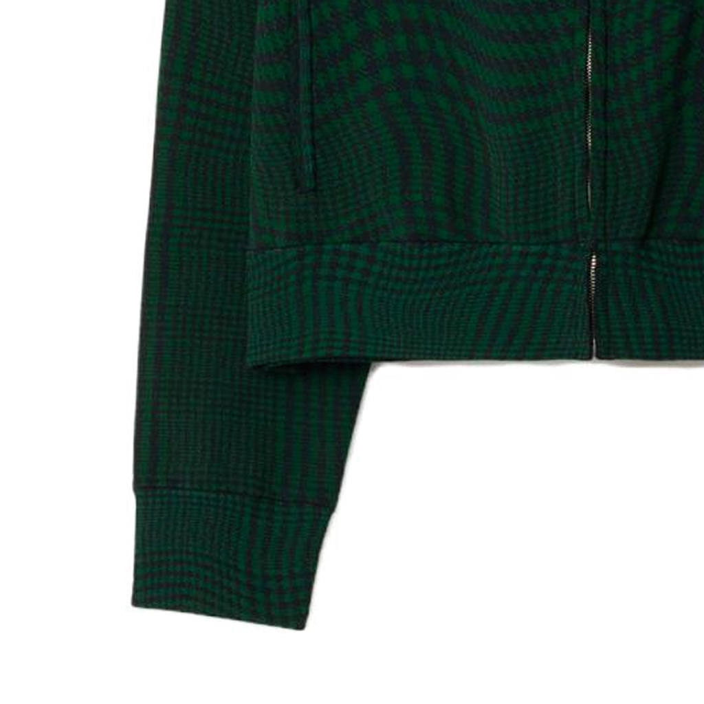 Cheap Burberry Jaket Zip Houndstooth Lengkung Hijau Ivy. 80811521