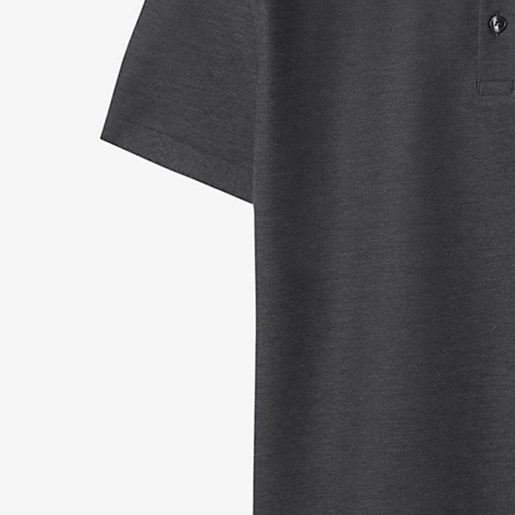 Burberry  Dark Gray Polo Shirt with Embroidered Letter Logo. 80844411 圖 8