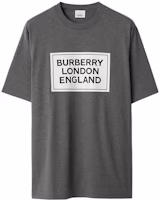 Burberry Dark Grey Logo Print Crewneck Short Sleeve T-Shirt 80847371 Burberry Dark Grey Logo Print Crewneck Short Sleeve T-Shirt 80847371