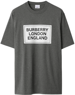 Burberry Dark Grey Logo Print Crewneck Short Sleeve T-Shirt 80847371 Order Burberry Dark Grey Logo Print Crewneck Short Sleeve T-Shirt 80847371