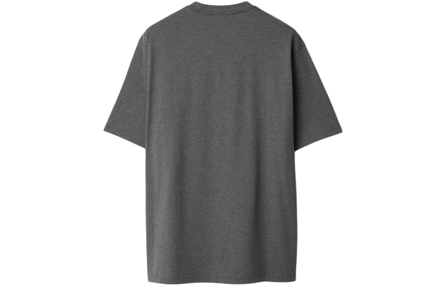 Lookbook Burberry  Dark Grey Logo Print Crewneck Short Sleeve T-Shirt 80847371