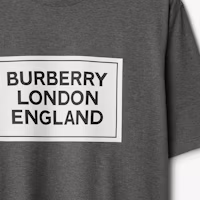 Details for Burberry Dark Grey Logo Print Crewneck Short Sleeve T-Shirt 80847371
