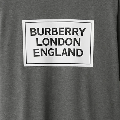 Burberry Dark Grey Logo Print Crewneck Short Sleeve T-Shirt 80847371 Sizing Burberry Dark Grey Logo Print Crewneck Short Sleeve T-Shirt 80847371