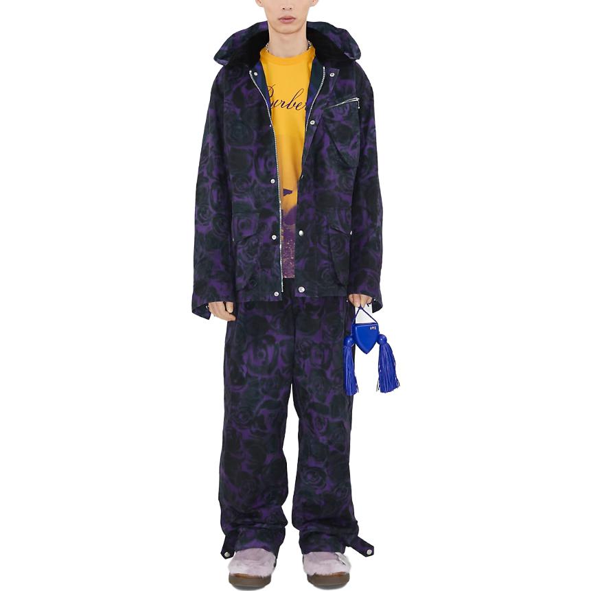 Burberry  Detachable Hooded Jacket with Rose Print. 80766891 圖 8