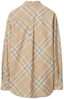 Burberry 菱形格紋長袖襯衫 米色 80821941 Lookbook Burberry 菱形格紋長袖襯衫 米色 80821941