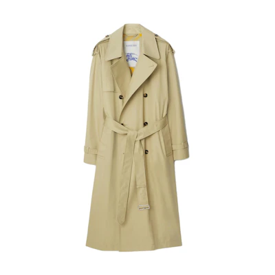 Burberry Double-Breasted Trench Coat Beige. 80767151