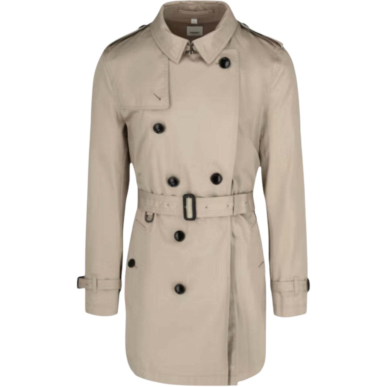 Burberry  Double-Breasted Trench Coat in Beige. 80526281
