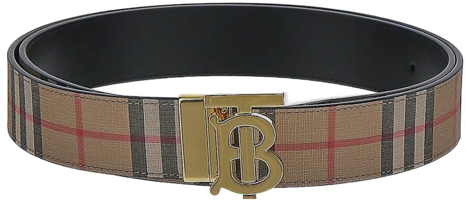 버버리 체크 패턴 양면 가죽 벨트 멀티컬러 3.5cm. 80548851 Buy 버버리 체크 패턴 양면 가죽 벨트 멀티컬러 3.5cm. 80548851