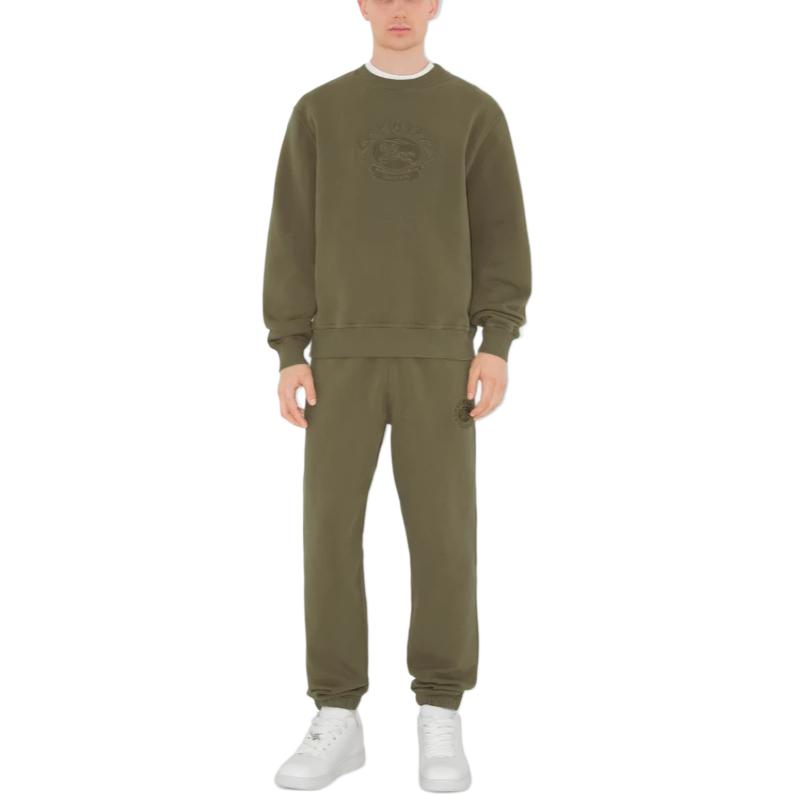 Lookbook Burberry EKD Celana Jogger Katun Coklat Logo Bordir Celana Kasual. 80945671