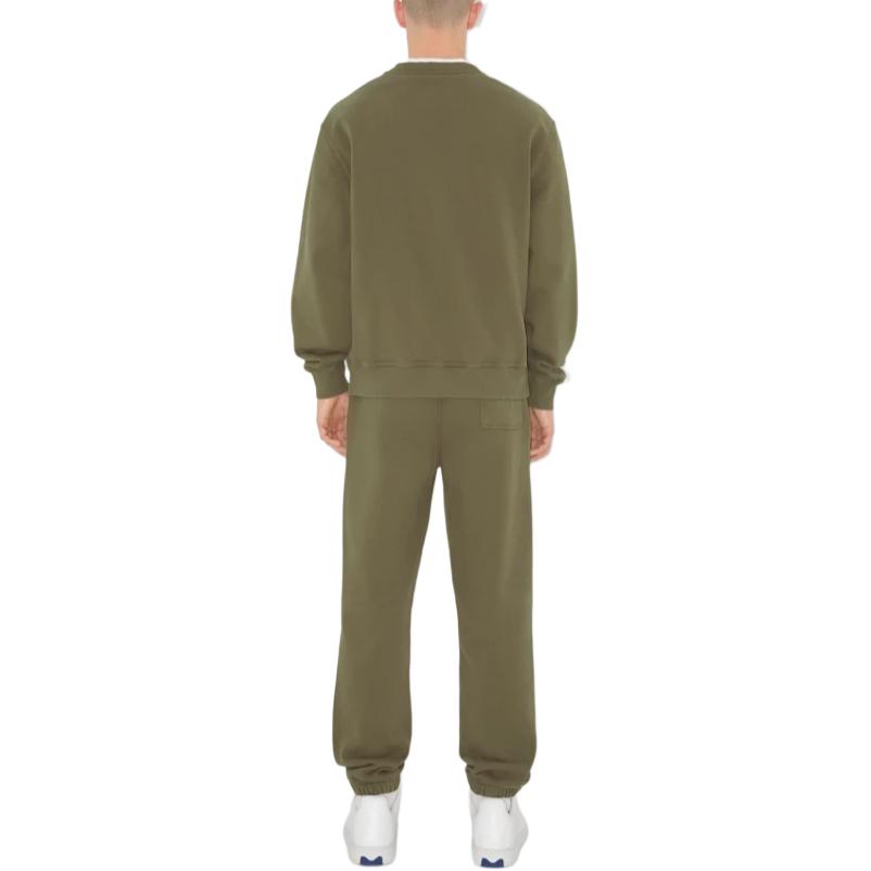 Shop Burberry EKD Celana Jogger Katun Coklat Logo Bordir Celana Kasual. 80945671