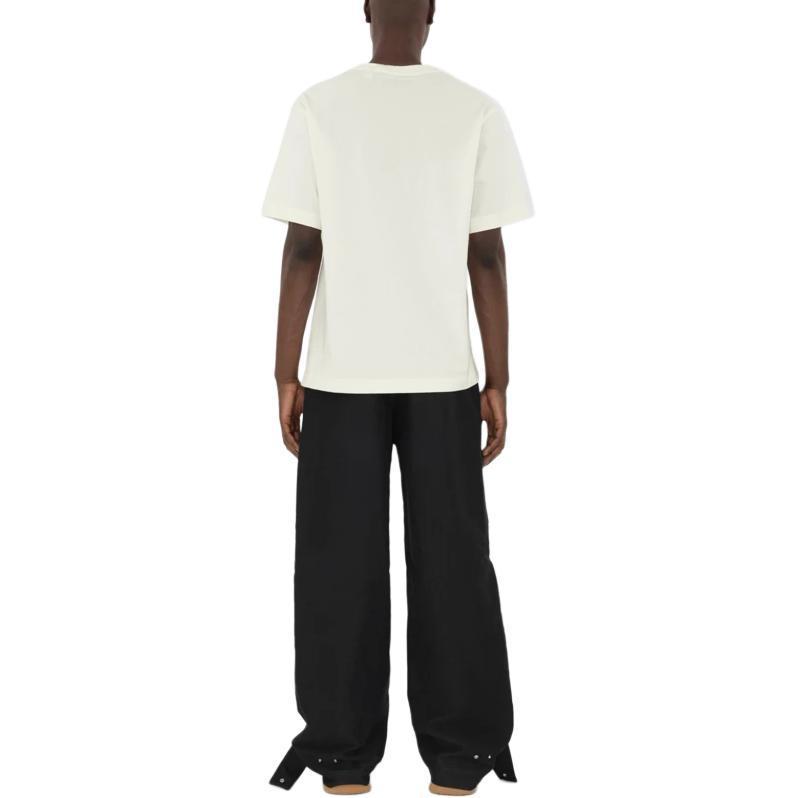 Purchase 버버리 자수 오리 그래픽 크루 넥 티셔츠 초크 컬러. 80959281