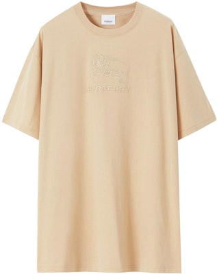 Burberry Embroidered Letter Oversized T-Shirt Khaki Color. 80727491 Buy Burberry Embroidered Letter Oversized T-Shirt Khaki Color. 80727491