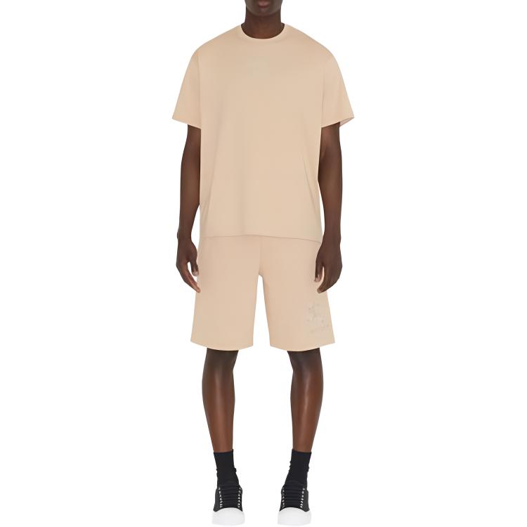 Lookbook Burberry  Embroidered Letter Oversized T-Shirt Khaki Color. 80727491