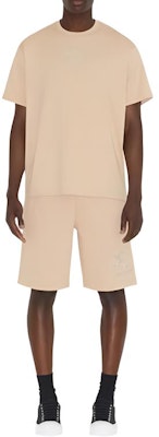 Burberry Embroidered Letter Oversized T-Shirt Khaki Color. 80727491 Lookbook Burberry Embroidered Letter Oversized T-Shirt Khaki Color. 80727491