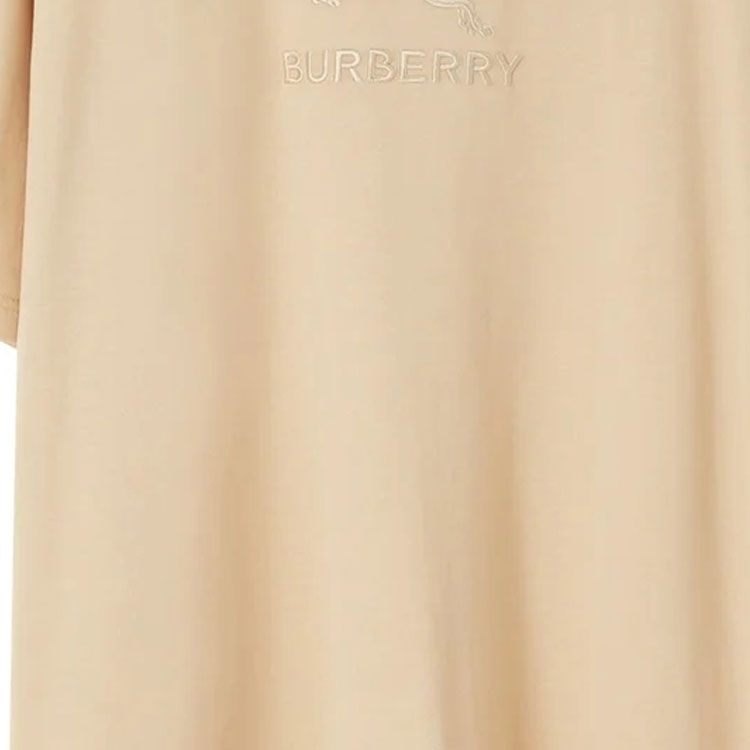 Sizing Burberry  Embroidered Letter Oversized T-Shirt Khaki Color. 80727491