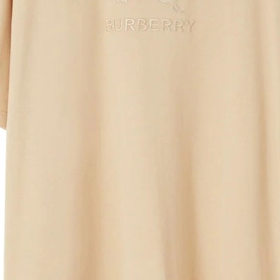 Burberry Embroidered Letter Oversized T-Shirt Khaki Color. 80727491 Sizing Burberry Embroidered Letter Oversized T-Shirt Khaki Color. 80727491