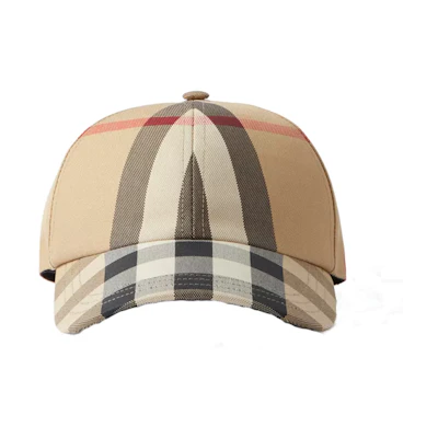 Burberry Embroidered Logo Cotton Baseball Cap Beige. 80680351
