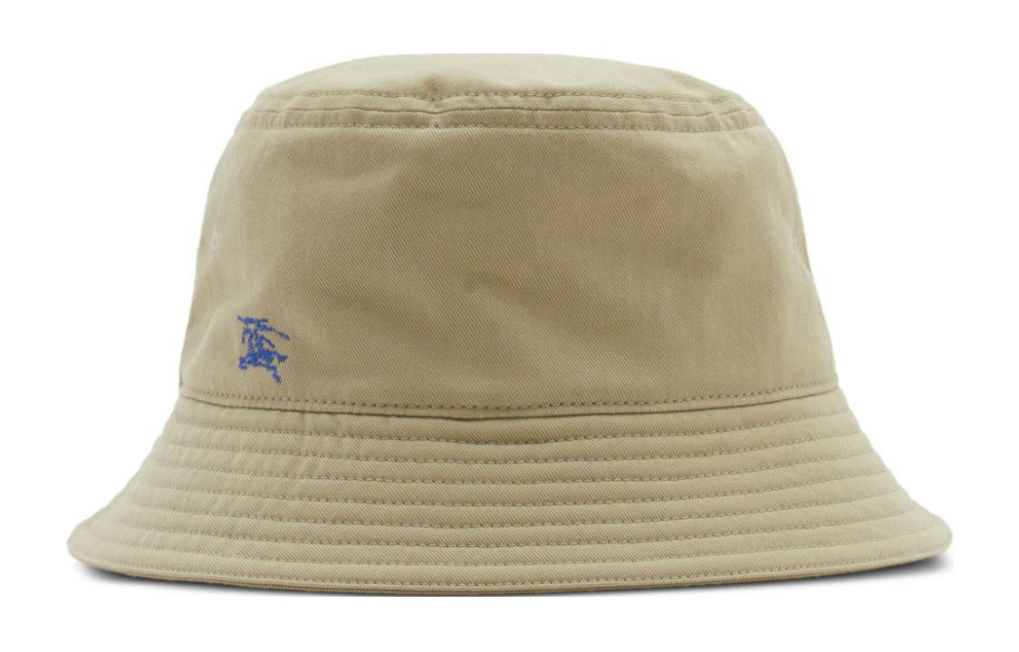 Burberry  Embroidered Logo Cotton Bucket Hat Light Brown. 8079493