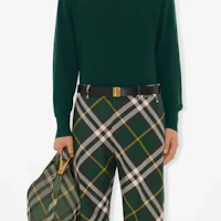 Shop Burberry 黑色刻字小牛皮皮帶 3.5CM 寬 80808021