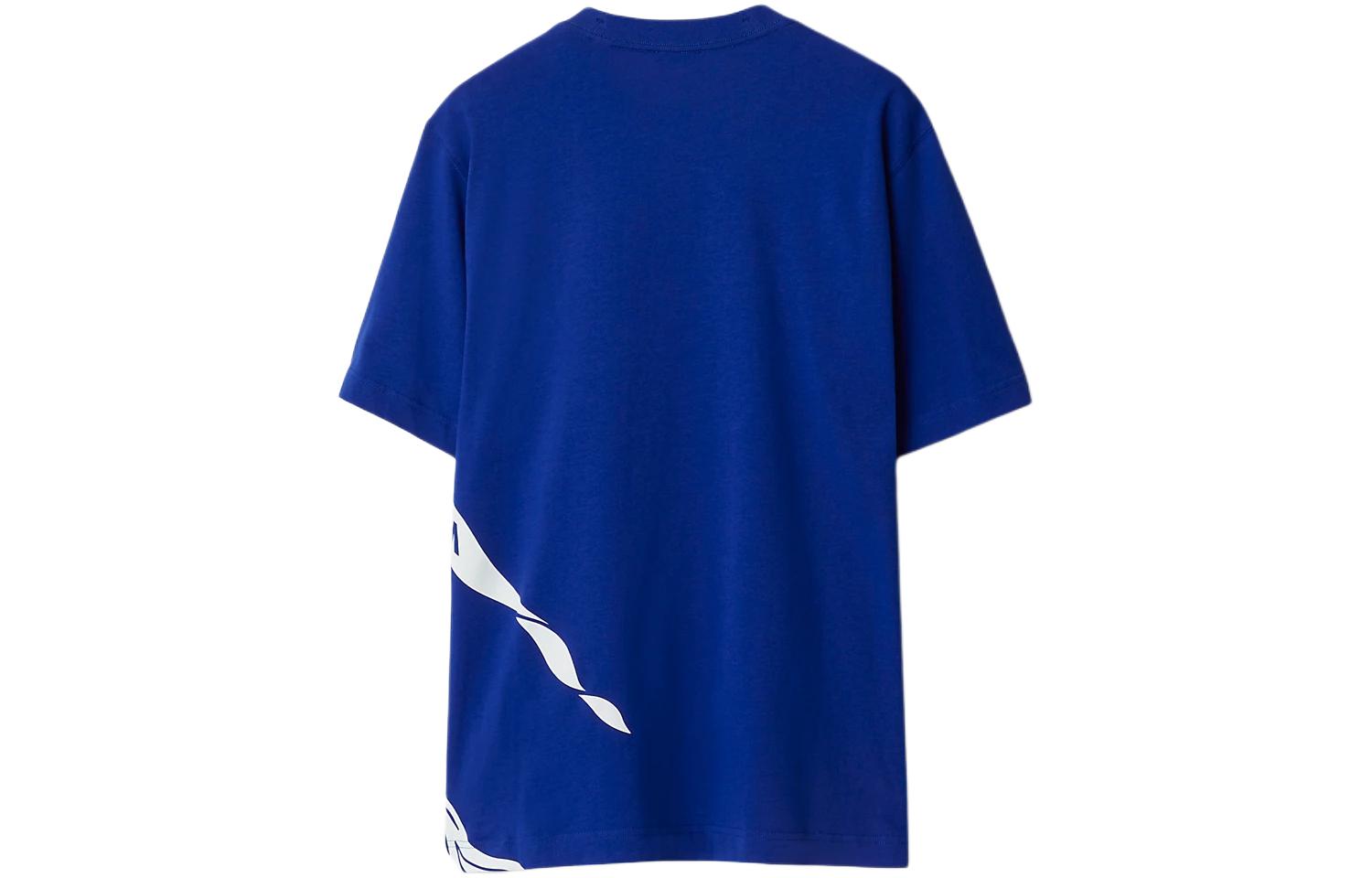 Lookbook 버버리 이퀘스트리언 나이트 프린트 크루넥 티셔츠 나이트 블루. 80897431