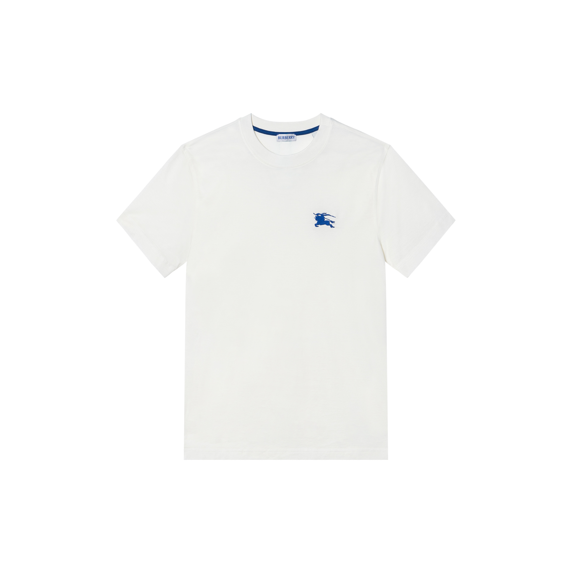 Burberry  Equestrian Print Slim Fit Crewneck T-Shirt in Salt Crystal. 80882951 圖 2