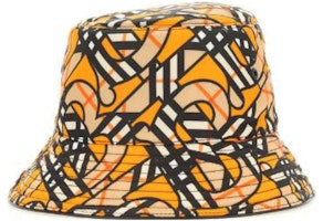 Burberry Fashion Alphabet Print Nylon Bucket Hat Yellow/Black. 8056546136547A7739 Burberry Fashion Alphabet Print Nylon Bucket Hat Yellow/Black. 8056546136547A7739