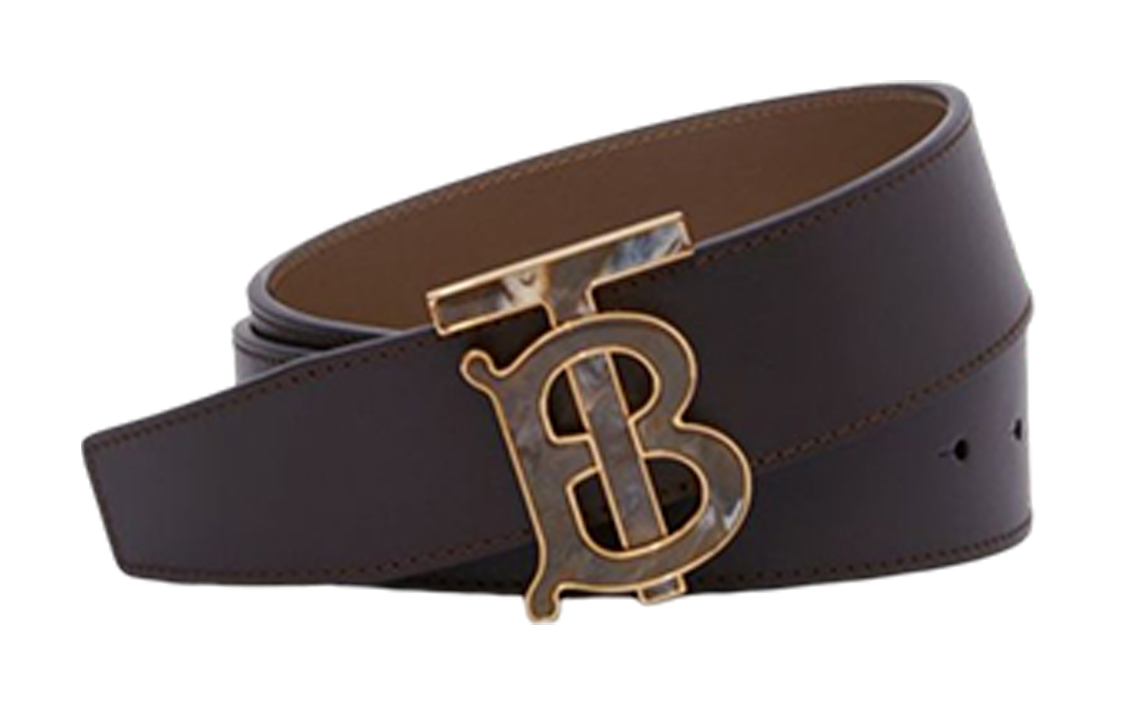 Burberry  Fashion Smooth Buckle Leather Belt 4cm Wide. 80548671 圖 3