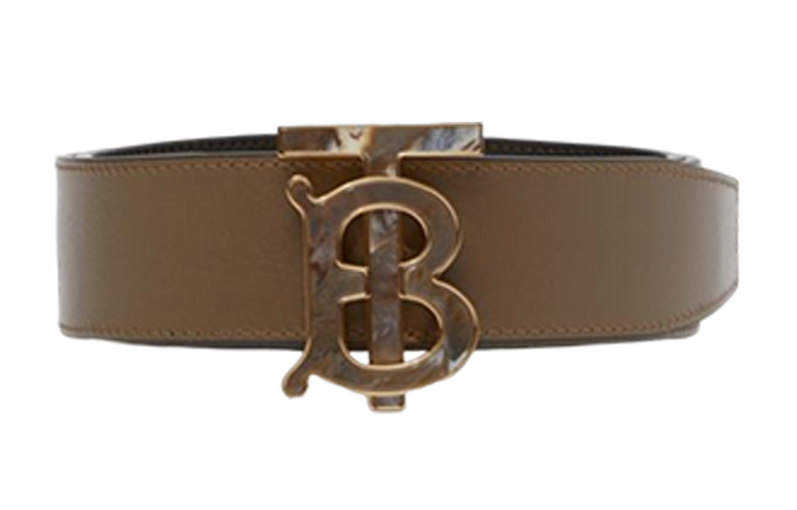 Burberry  Fashion Smooth Buckle Leather Belt 4cm Wide. 80548671 圖 5