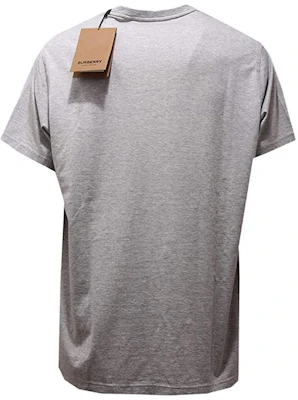 博柏利灰色修身圆领标志印花T恤。 8014023 Lookbook 博柏利灰色修身圆领标志印花T恤。 8014023