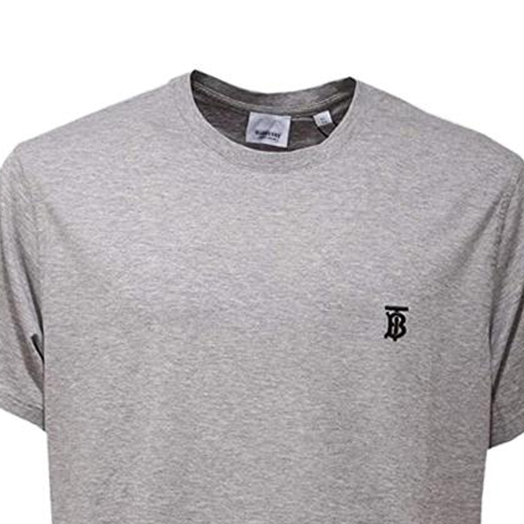 Shop 博柏利灰色修身圆领标志印花T恤。 8014023