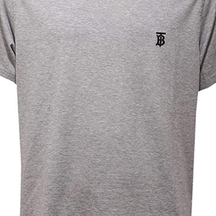 Details for 博柏利灰色修身圆领标志印花T恤。 8014023