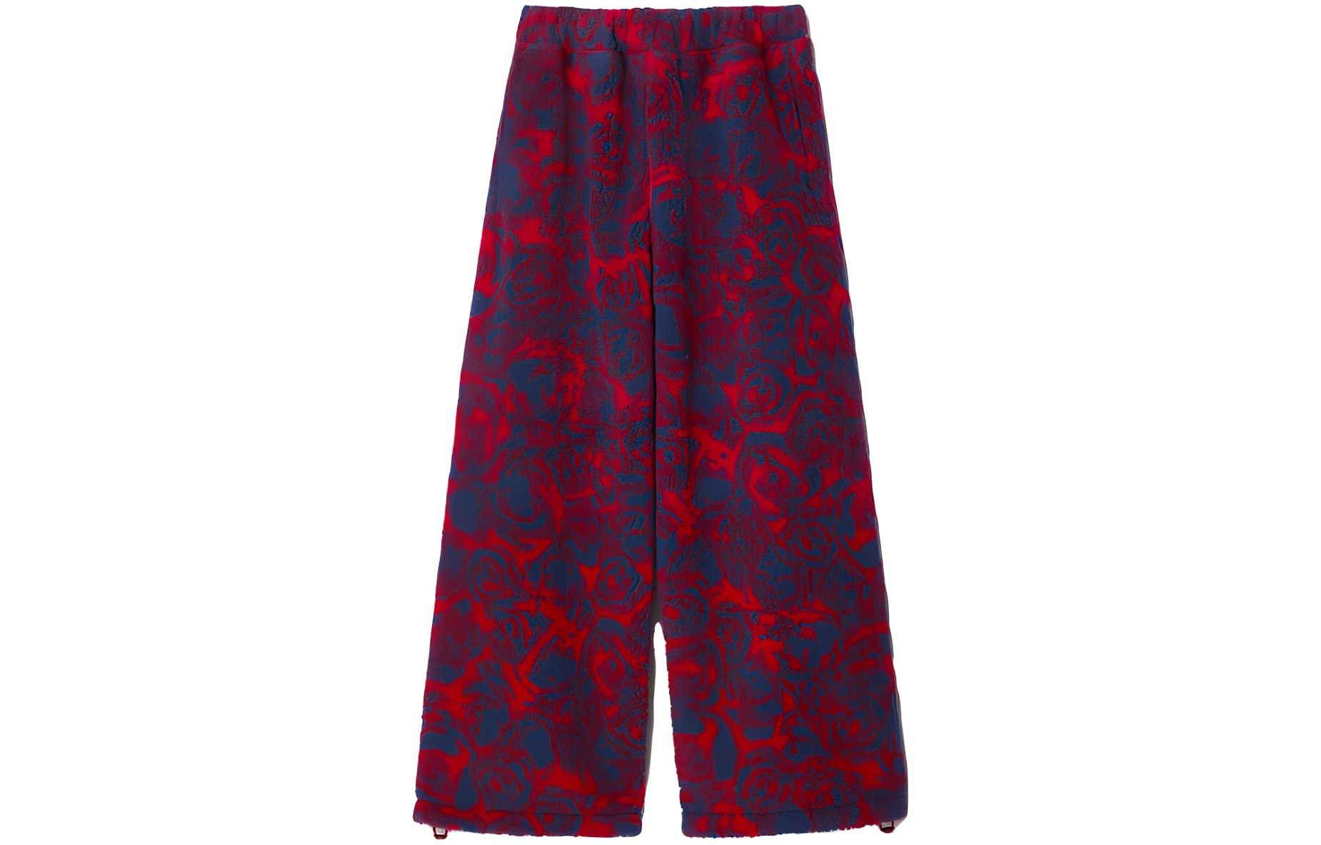 Burberry  Floral Print Elastic Waist Straight-Leg Casual Pants Multicolor 80774011