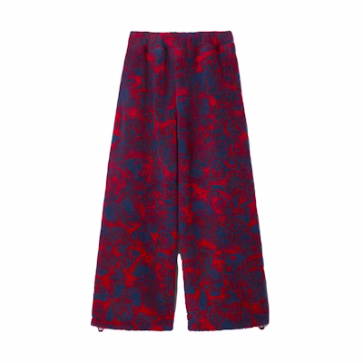 Burberry Floral Print Elastic Waist Straight-Leg Casual Pants Multicolor 80774011