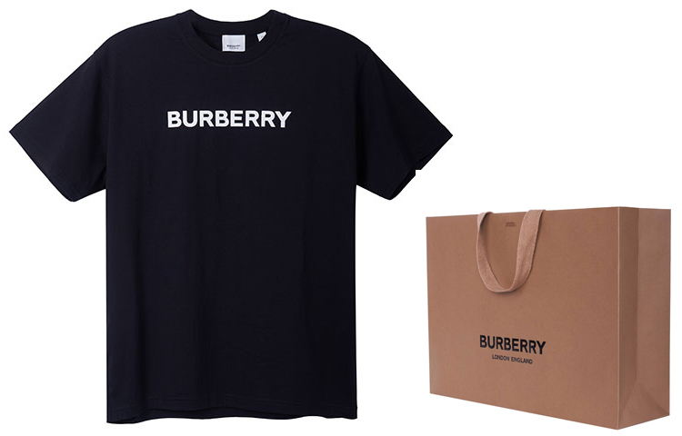 Burberry  Foam Letter Logo Print Short Sleeve T-Shirt. 80553071 圖 4