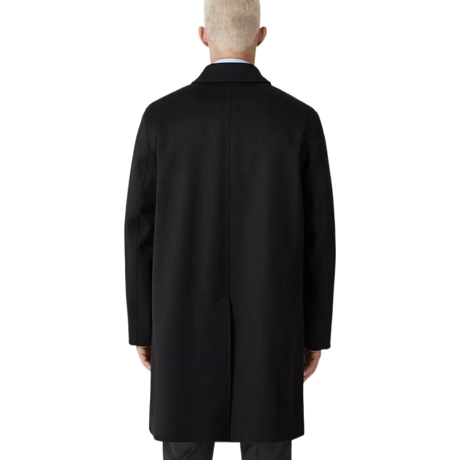 Burberry  FW22 Solid Color Single-Breasted Long Coat Black 80581311 圖 4