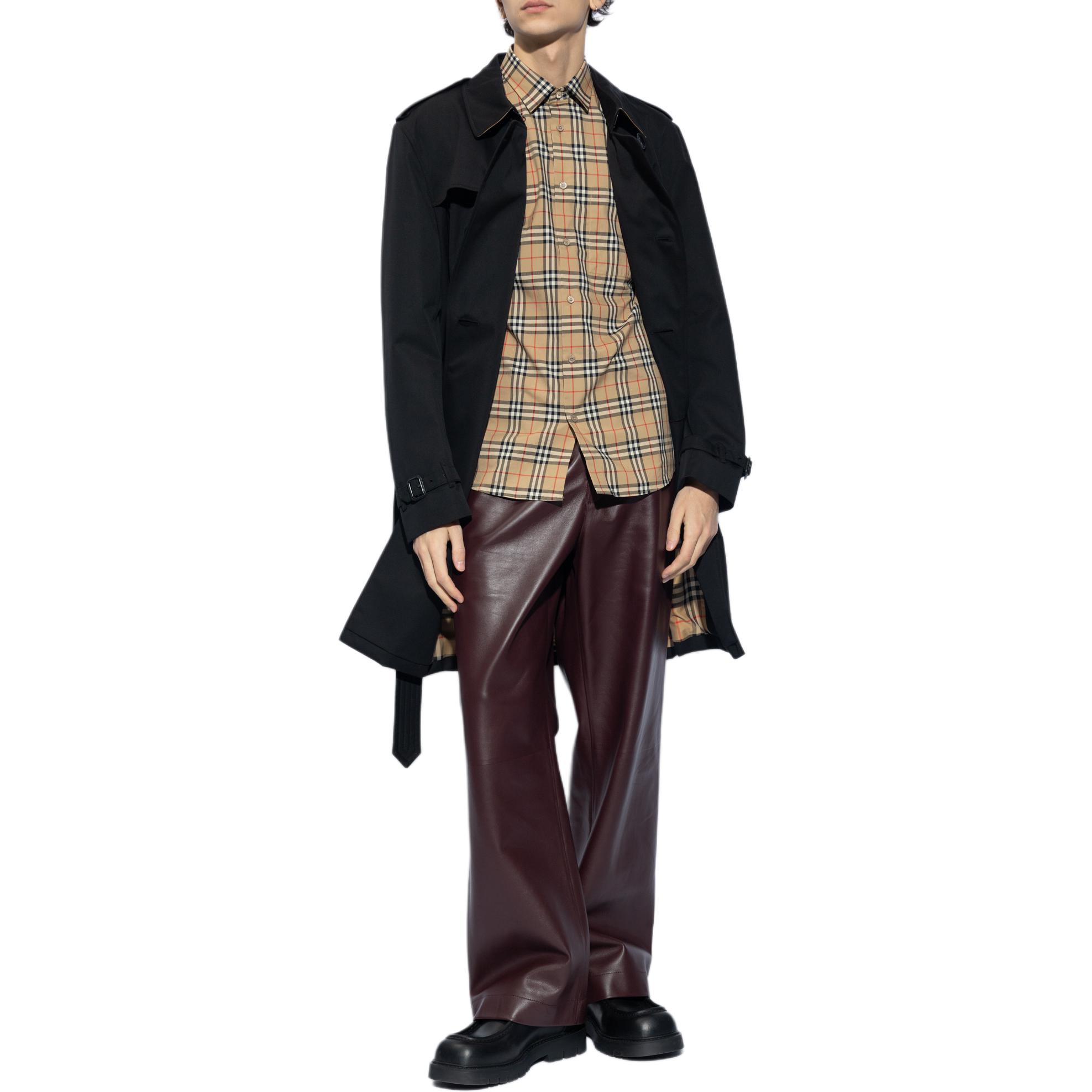 Burberry  FW23 Black Double-Breasted Mid-Length Coat 80793861 圖 5